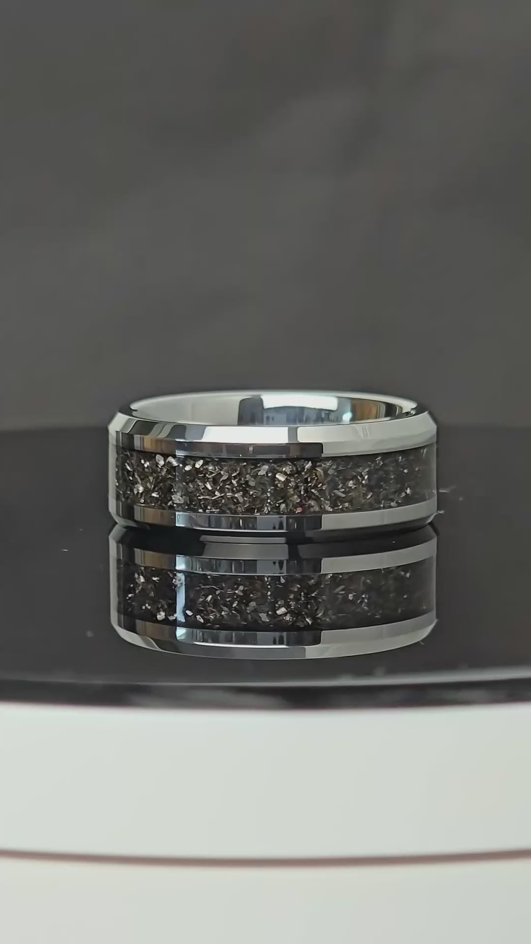 Gibeon Meteorite Ring Tungsten Band