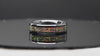 Black Fire Opal Black Ceramic Women's Wedding Band